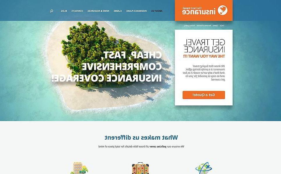 Travel Insurance Provider WordPress Theme