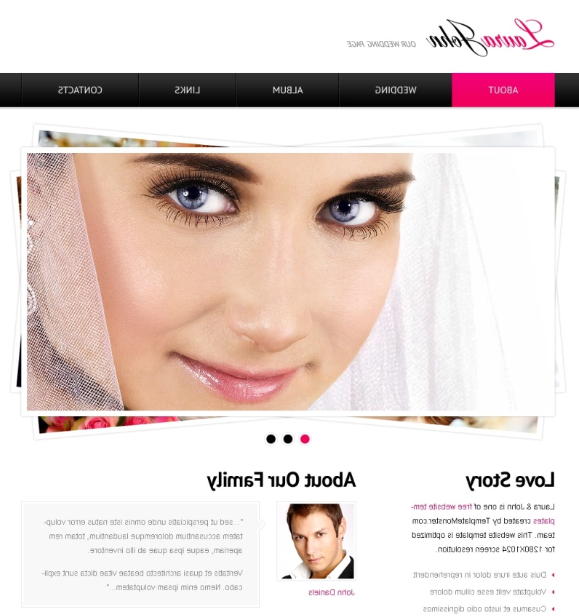 劳拉约翰-免费的HTML模板的婚礼网站